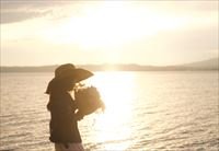 （38）猪苗代湖夕日